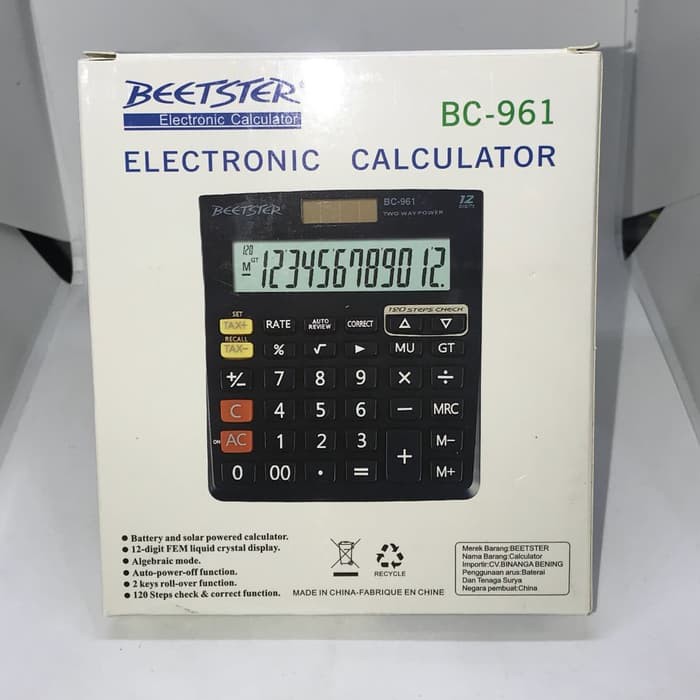 

GUYS077 Electronic Calculator / Kalkulator BEETSTER BC-961