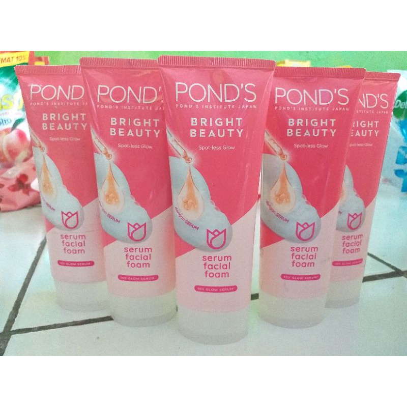 Jual Ponds Bright Beauty Serum Facial Wash 100 G Sabun Muka Ponds ...