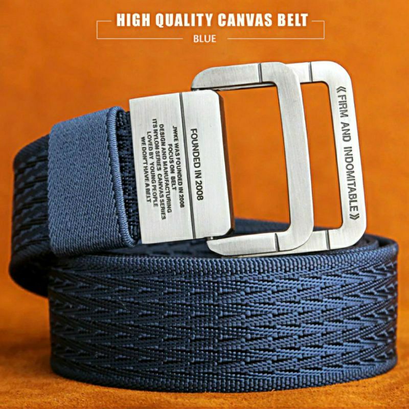 [BIG SALE] Craftman Gesper Tactical Belt Pria Sabuk Besi Canvas Double Ring