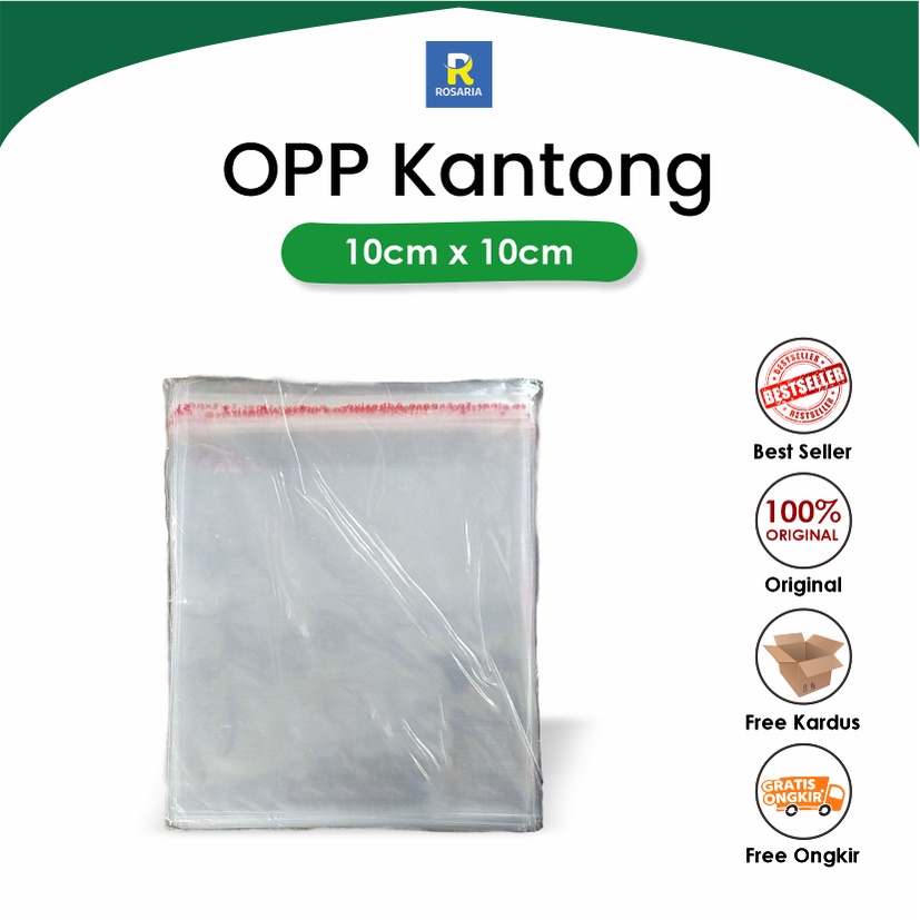 Jual Plastik Opp 10x10 Kantong Plastik Bening Seal Lem Shopee Indonesia 5877