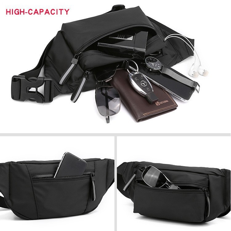 Tas Pinggang Waistbag Waterproof / Tas Selempang Import Pria Hong Yun da