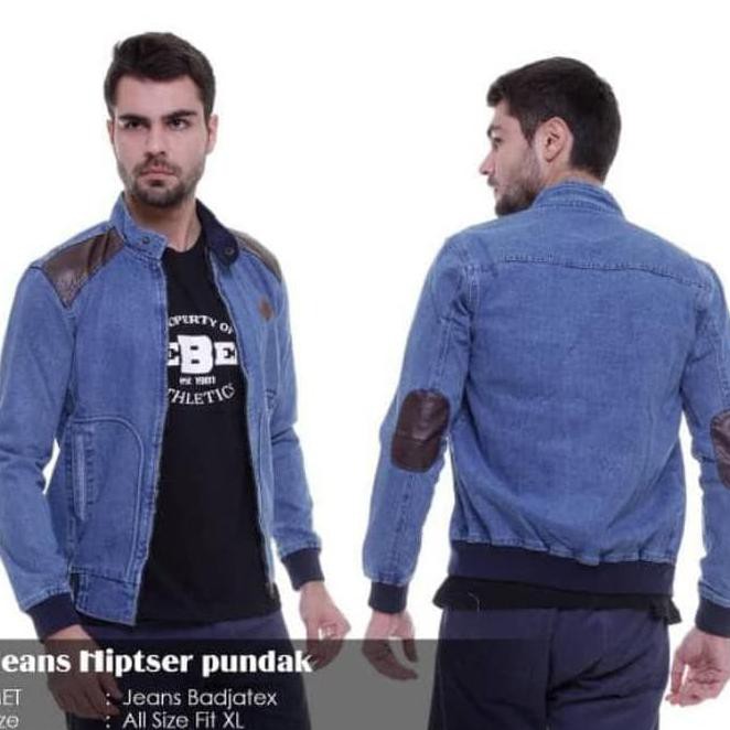 Qor9 Jaket Pria Jaket Jeans The Bery Hipster Pundak Jaket Jeans Vko0