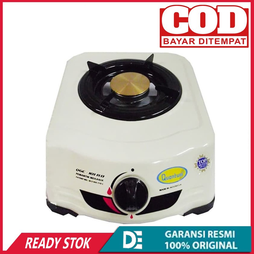 Kompor Gas Quantum 1 Tungku QGC 101 RB Api biru dan besar