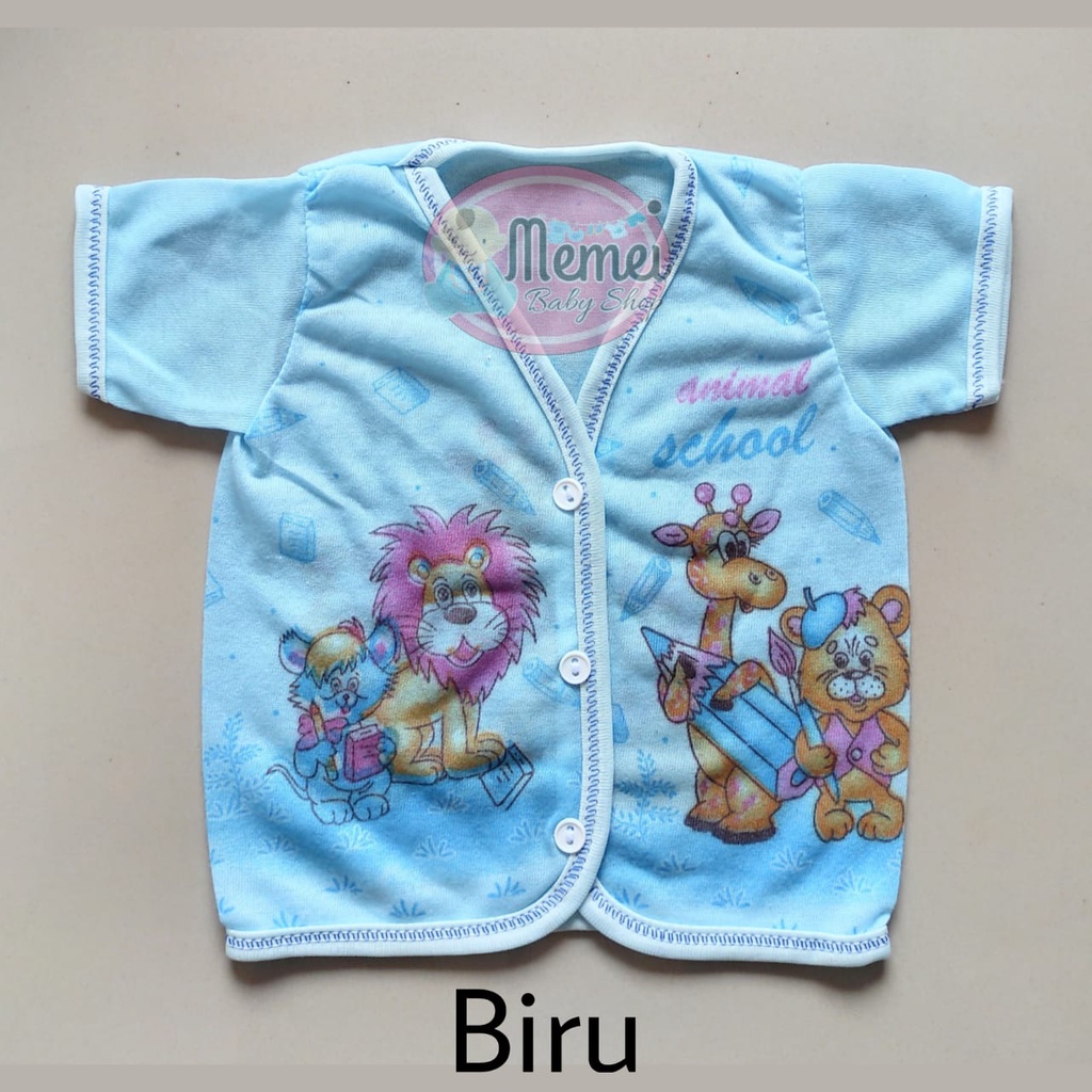 1 LUSIN (12 pcs) Baju bayi pendek WARNA grosir TERMURAH