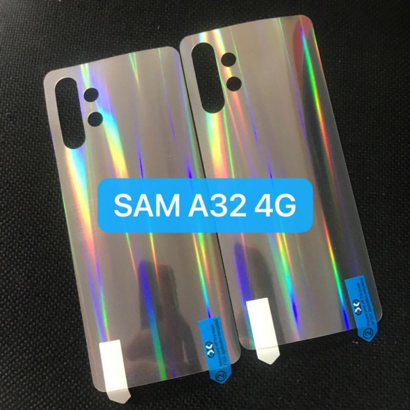 SAMSUNG A33 A53 A73 A32 4G A32 5G A52 A52 5G A72 A72 5G A52S 5G ANTI GORES BELAKANG SKIN AURORA, GARSKIN GLITTER BACK ANTI JAMUR PELANGI ANTI JAMUR PELINDUNG BELAKANG TRANSPARAN