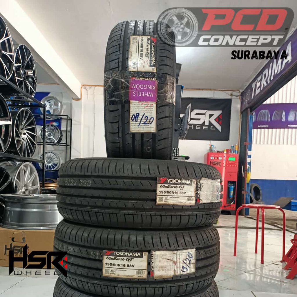 BAN MOBIL IMPORT TIPE YOKOHAMA R16 195/50 R16 YOKOHAMA BLUEART | SURABAYA