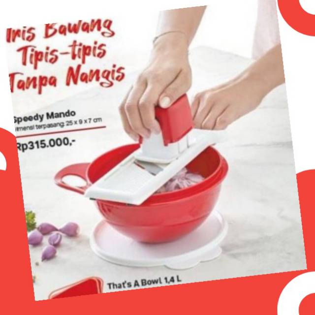 SPEEDY MANDO FREE BOWL/SPEEDY MANDO/ALAT PENGIRIS BAWANG