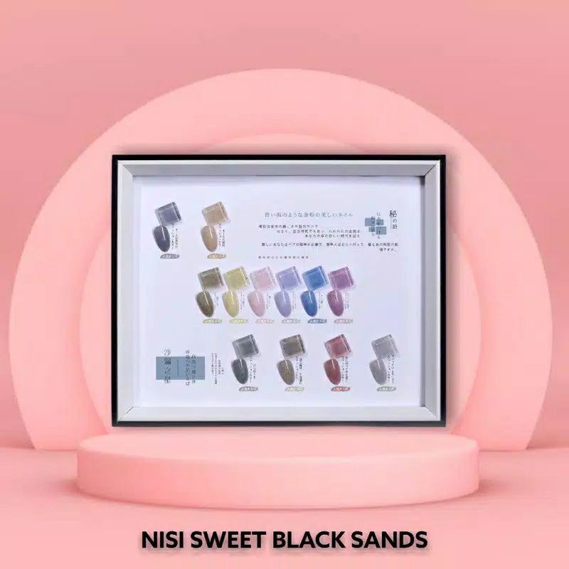 NISI SWEET BLACK SAND NAIL GEL POLIS SERIES SET KUTEK GEL 15ML