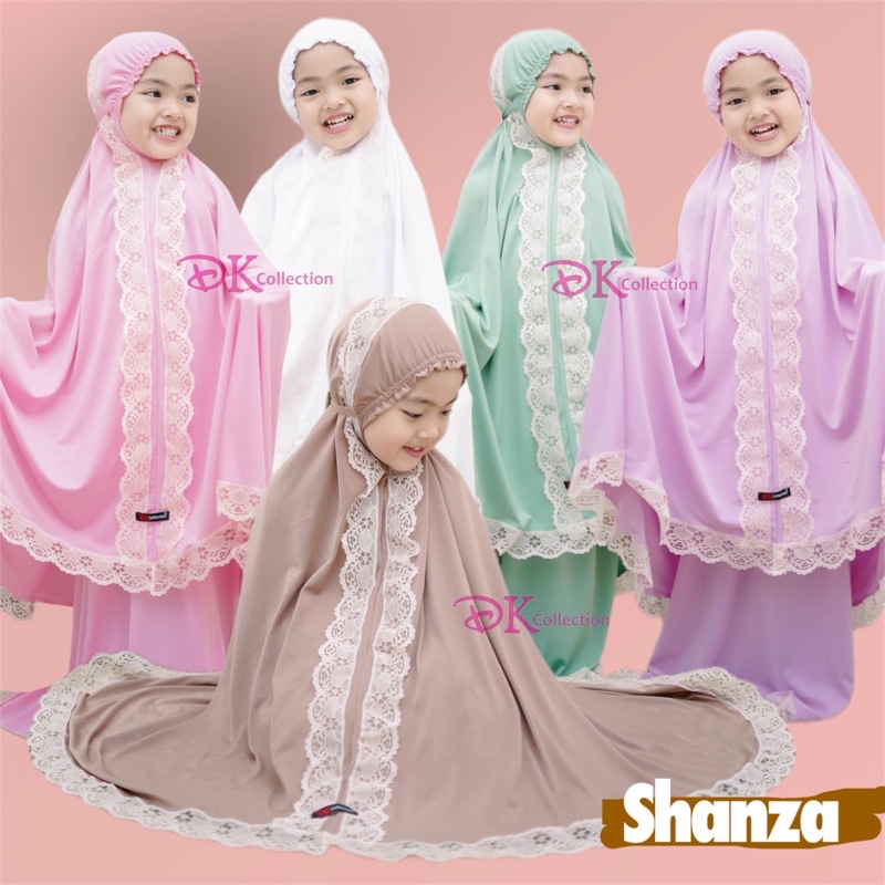 Mukena Anak SHANZA Full renda Besar lucu