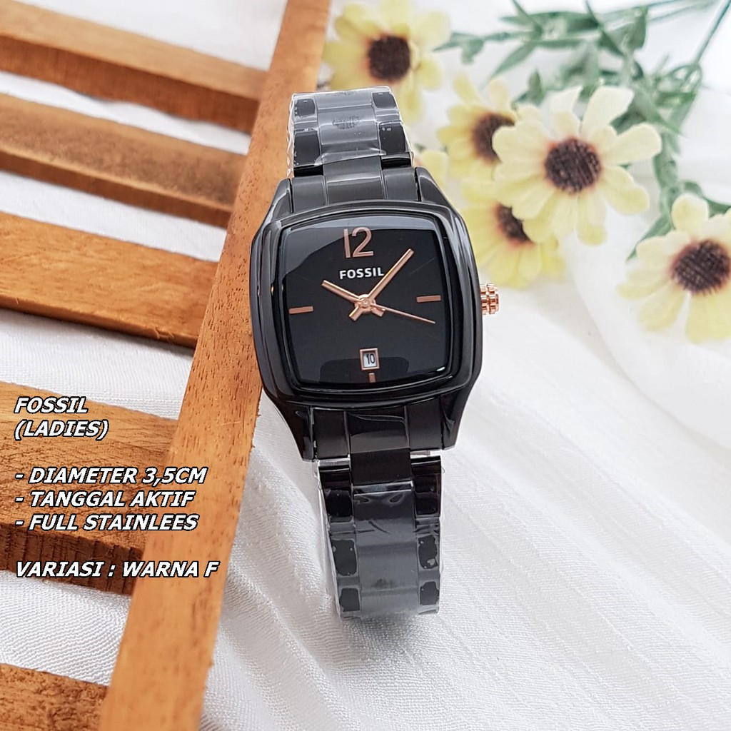 JAM TANGAN WANITA FASHION RANTAI BODY SEGI TANGGAL AKTIF