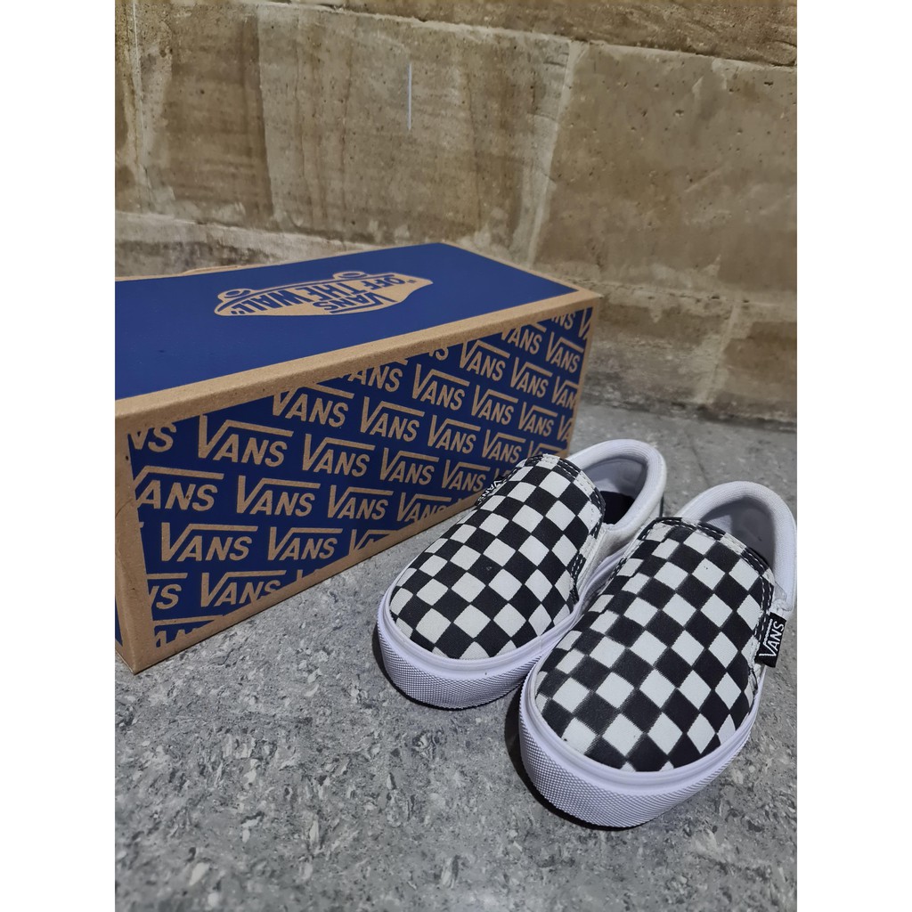 SLIP ON ANAK VANS CATUR FASHION KIDS VANS OLDSKOOL SLOP VANS ANAK SIZE 26-30