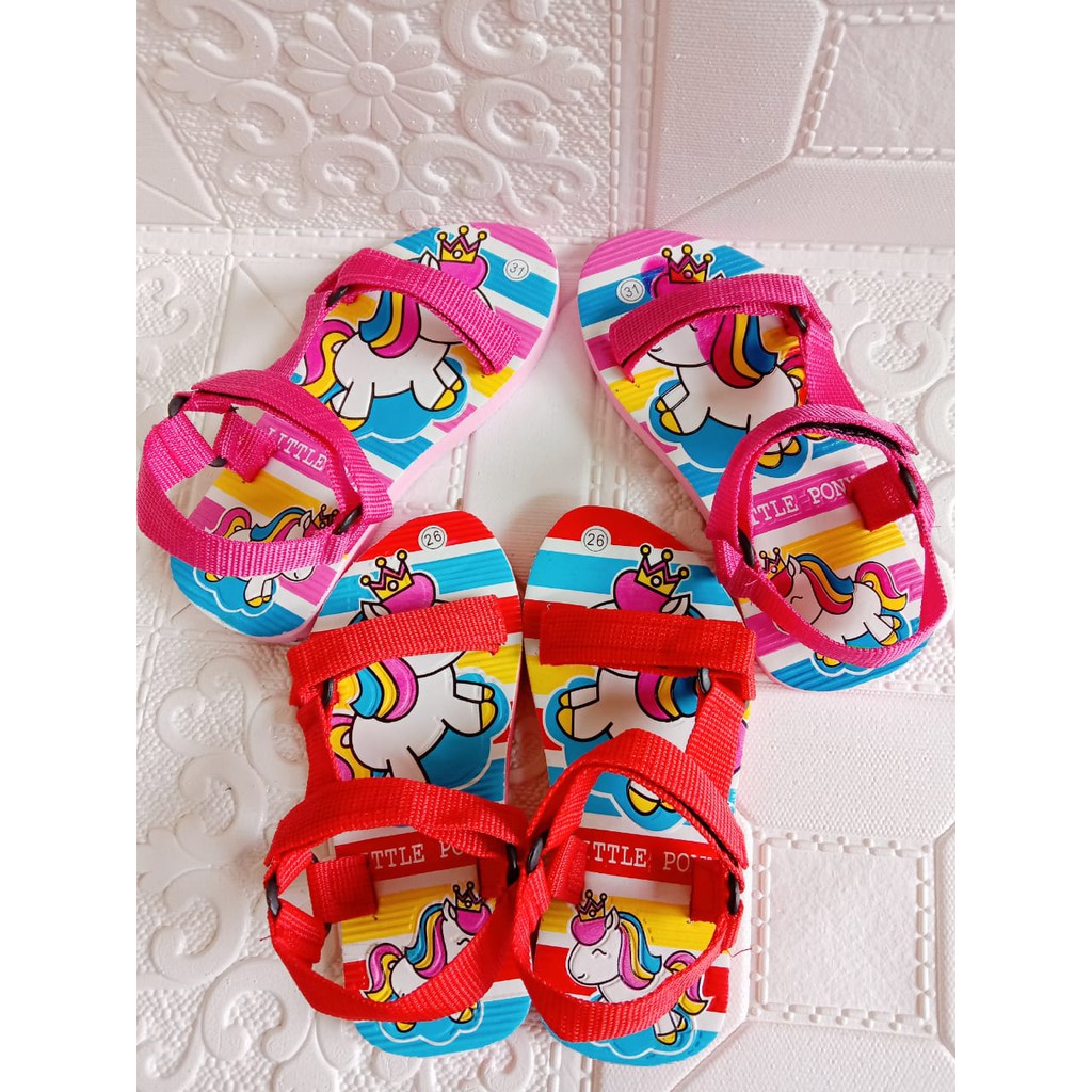 Sandal Gunung Anak perempuan Motif UNICORN