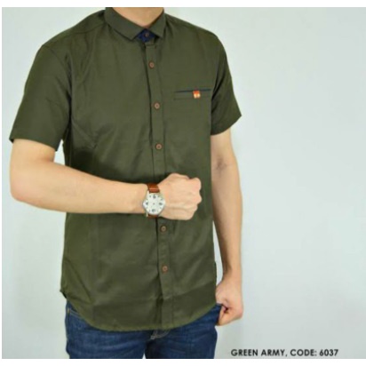 Bos Baju kemeja pria polos lengan pendek /Kemeja laki-laki / Kemeja dewasa /Hem pria lengan pendek
