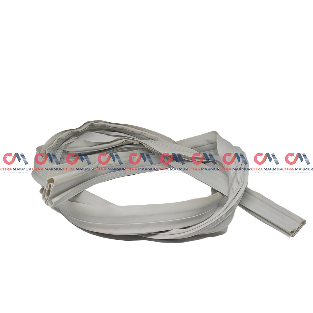 Gasket Karet Pintu Kulkas 1 pintu Jepit Selip merk Sanyo Aqua Freezer baut belum termasuk Magnet 2 per batang meter