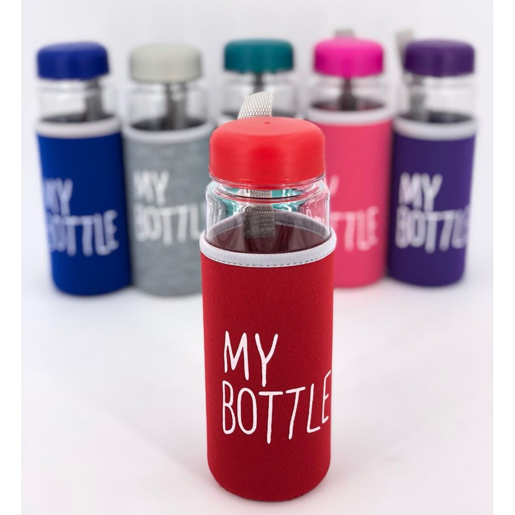 [IMPOR] TIKTOK - BISA COD My Bottle Bening 12 Warna Ada Logo BPA Free Anti Pecah botol