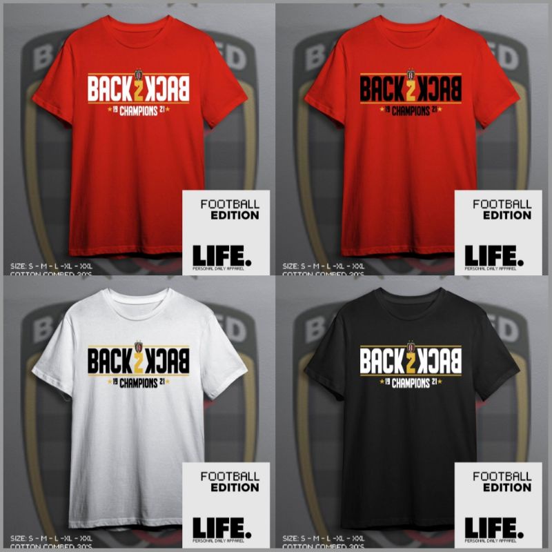 Tshirt Bali Back To Back Champions / Kaos Katun Bali Back To Back Champions / Kaos Bali Dewasa