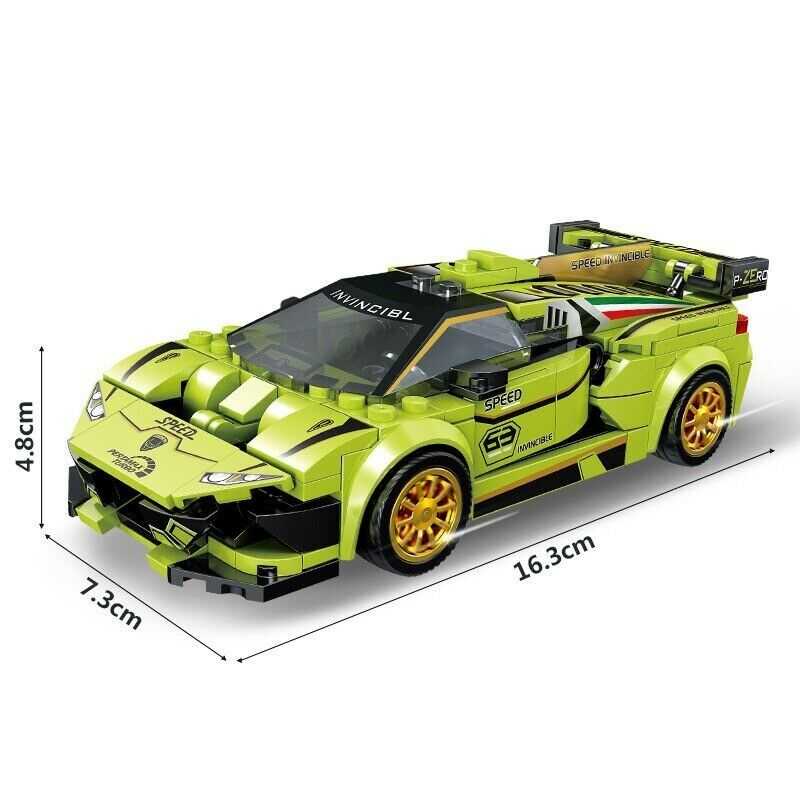 GIJ - B RACING Building Blocks Mainan Rakit Mobil Speed Sport Car