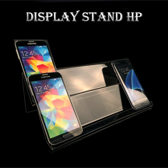 Acrylic Produk Display Phone- Stand Holder Akrilik untuk Konter HP