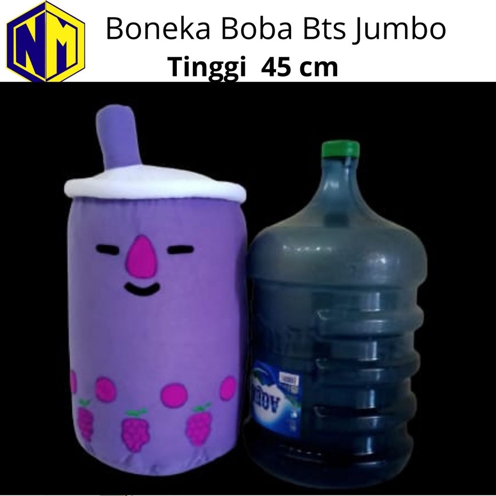 Boneka Boba BTS Jumbo Bantal Boba Besar label SNI Original murah bgt