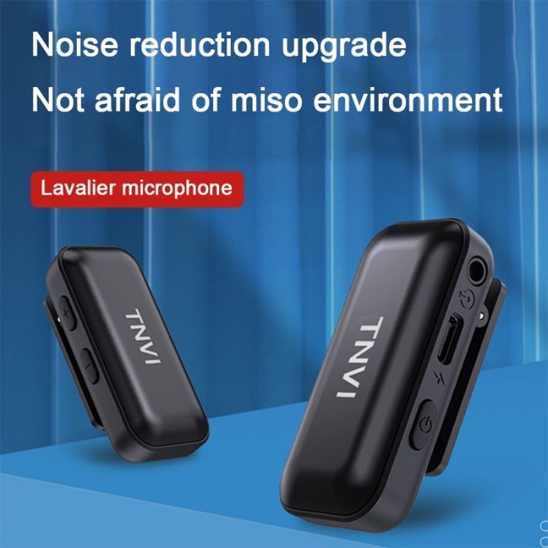 PROMO Mic HP Microphone Wireless Vlog Microfon Youtuber Lavalier clip on wireless microphone bluetooth vlog mic hp youtuber mikrofon bluetooth mini vlog wireless buat untuk for kamera camera Laptop hp murah original TNVI 7RSKB9BK