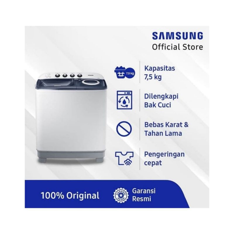 Mesin Cuci Samsung 2 Tabung WT12J4200MB - 12kg