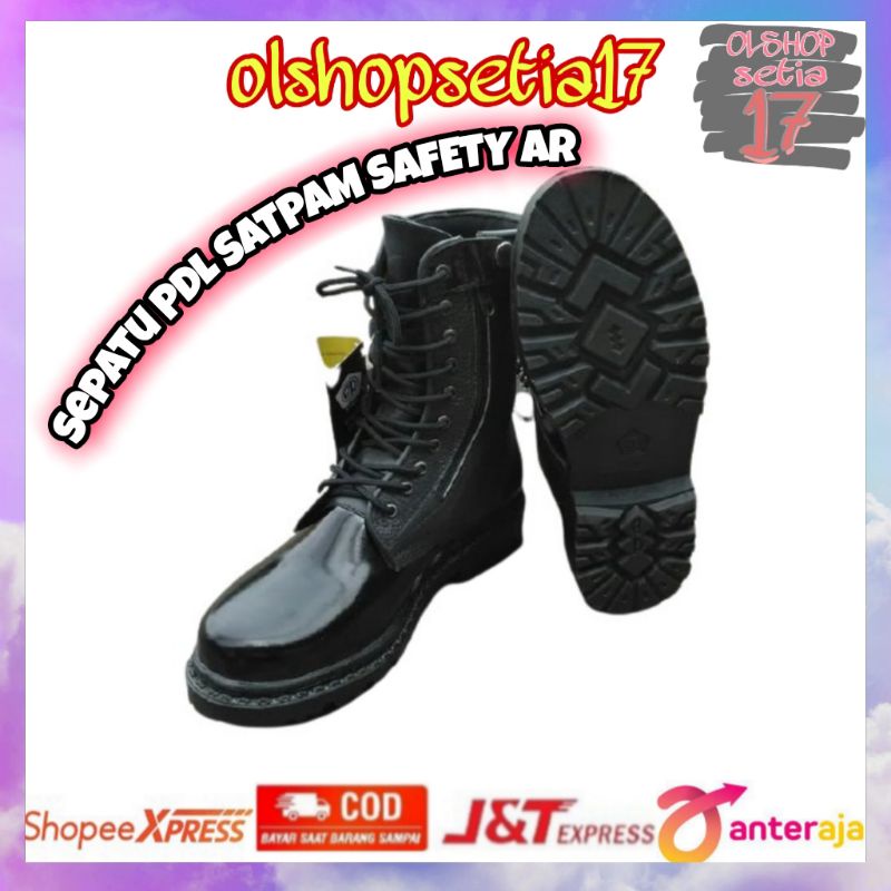 Sepatu PDL Satpam Safety AR L / jual sepatu pdl satpam / sepatu safety satpam murah / sepatu pdl ori