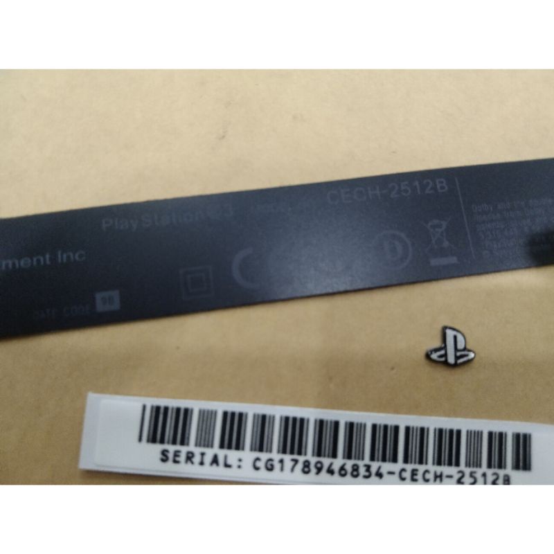 stiker barcode PS3 slim &amp; superslim barcode PS3 slim &amp; superslim