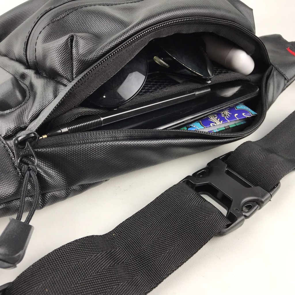 Tas Selempang Waistbag USB Waterproof -  Tas selempang Tahan Air Terbaru Pria Wanita