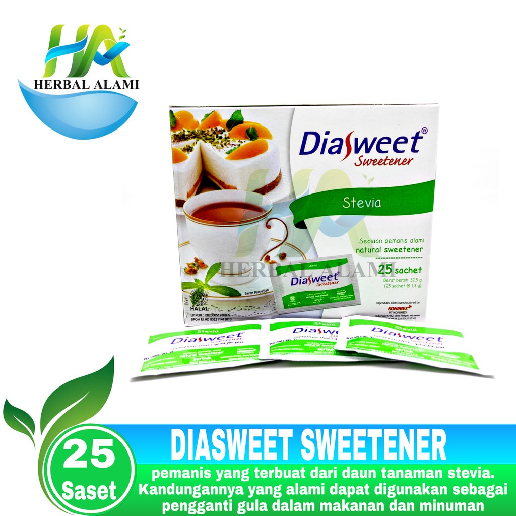 Diasweet Sweetener Stevia - Pemanis Alami Stevia PERBOX