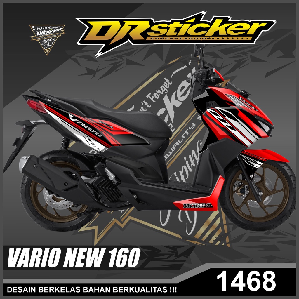Dekal Sticker VARIO NEW 160 Full Body Stiker Skotlet VARIO Desain Racing Stiker full body VARIO NEW 