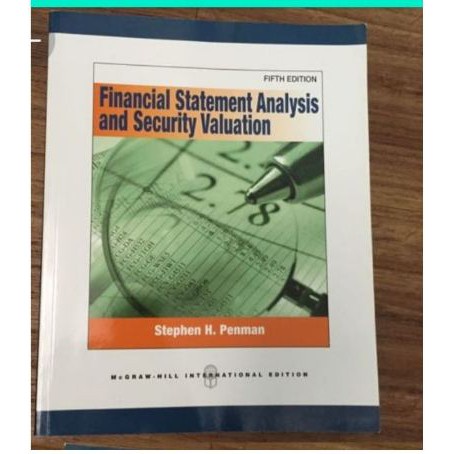 jual financial statement analysis and security valuation 5th 5e 5 fifth edition stephen h penman indonesia shopee of cash flows operating activities ifrs audit opinion