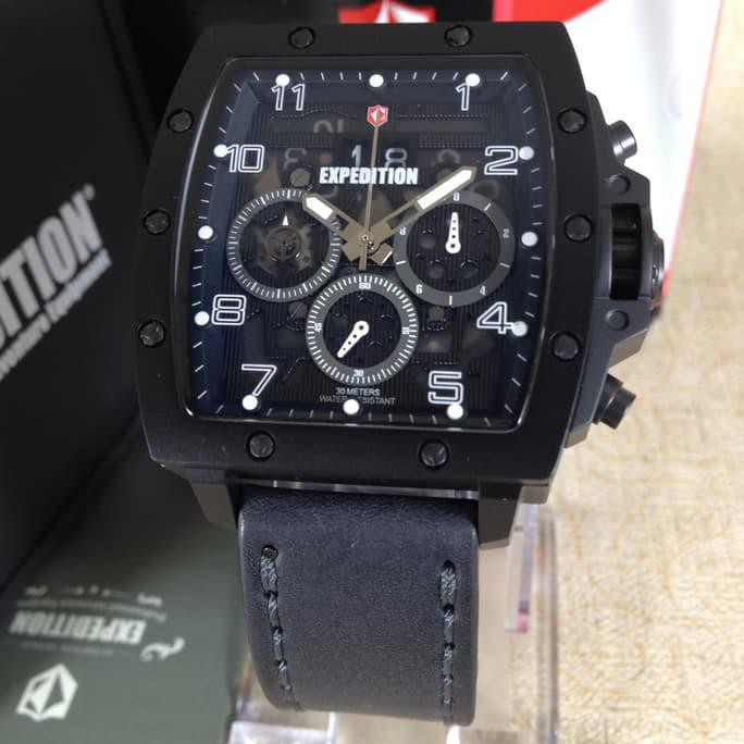 [BAYAR DI TEMPAT] JAM TANGAN PRIA EXPEDITION 6659 HITAM CHRONOGRAPH ORIGINAL MURAH {TERUJI Kode 592