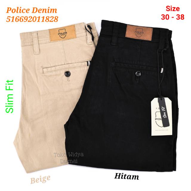 Celana Pendek Pria Chinos Katun Stretch Police Denim 5166920118