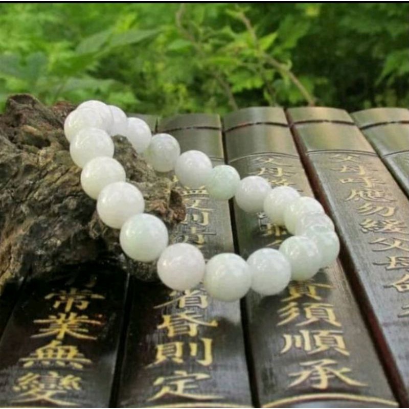 GELANG GIOK PUTIH ASLI.