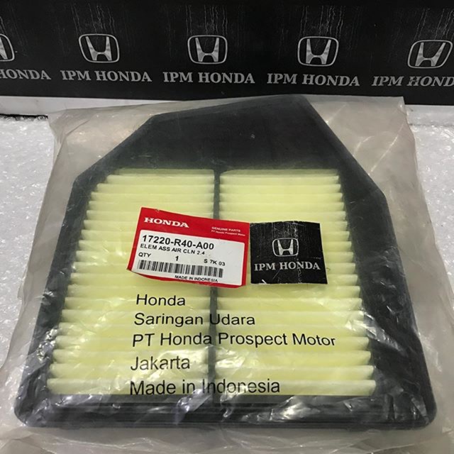 17220 R40 Original Air Filter Saringan Udara Honda Accord CP2 2008 2009 2010 2011 2012