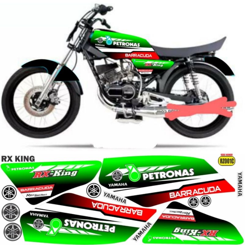 striping yamaha Rx King/decal variasi yamaha Rx king petronas