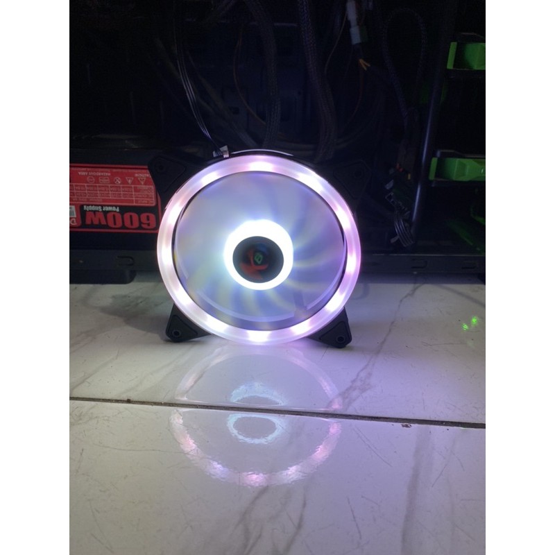 XBT SHURIKEN Rotating RGB Auto Fan Casing 12CM Double RING LED SYNC XB-112