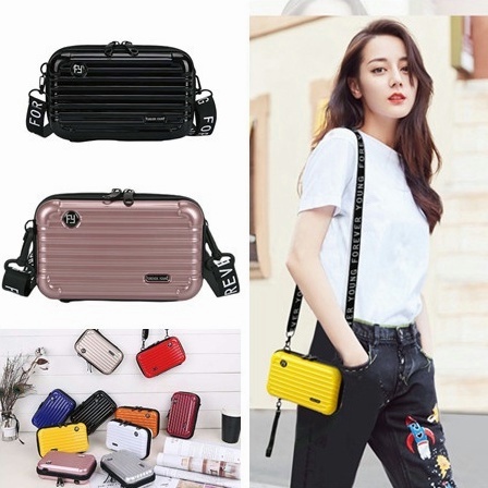 {PROMO} Tas Selempang Koper Mini Wanita/Mini Koper Import/Tas Make Up Wanita