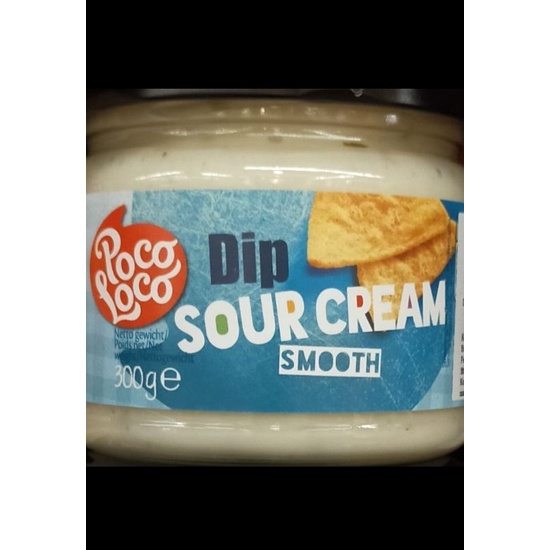 

poco Loco dip sour cream smooth sauce saus 300gr