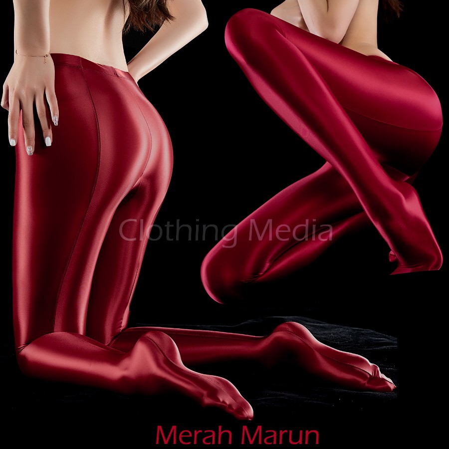 Pantyhose Premium Warna Satin Stocking Celana Silky Ketat Halus Elegan Glossy