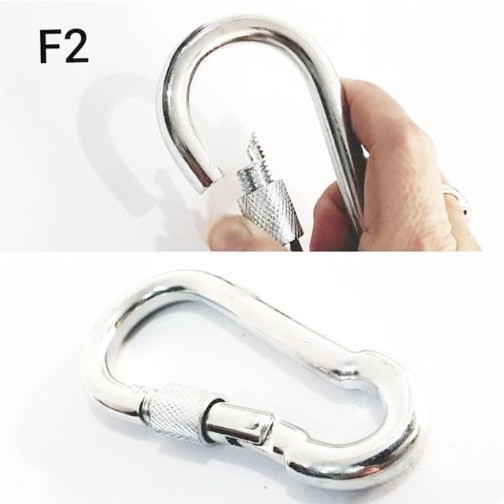 KARABINER BESI CLIMBING SAFETY F2