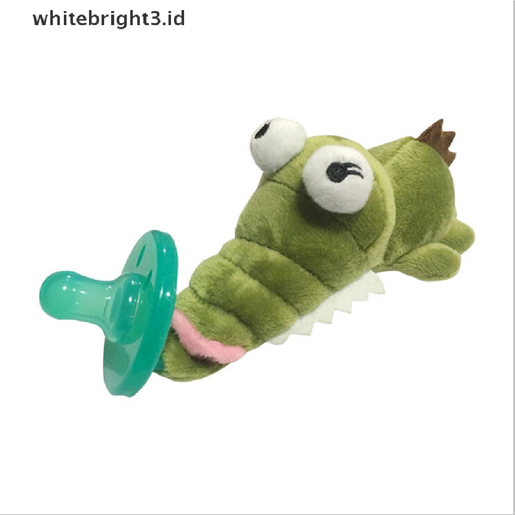 (whitebright3.id) Empeng / Dot Silikon Aksen Boneka Plush Jerapah BPA Free Untuk Bayi