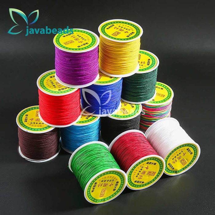 Bahan Tali Macrame Nylon untuk gelang atau kalung - Merah