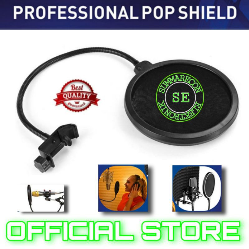 pop filter mic condenser