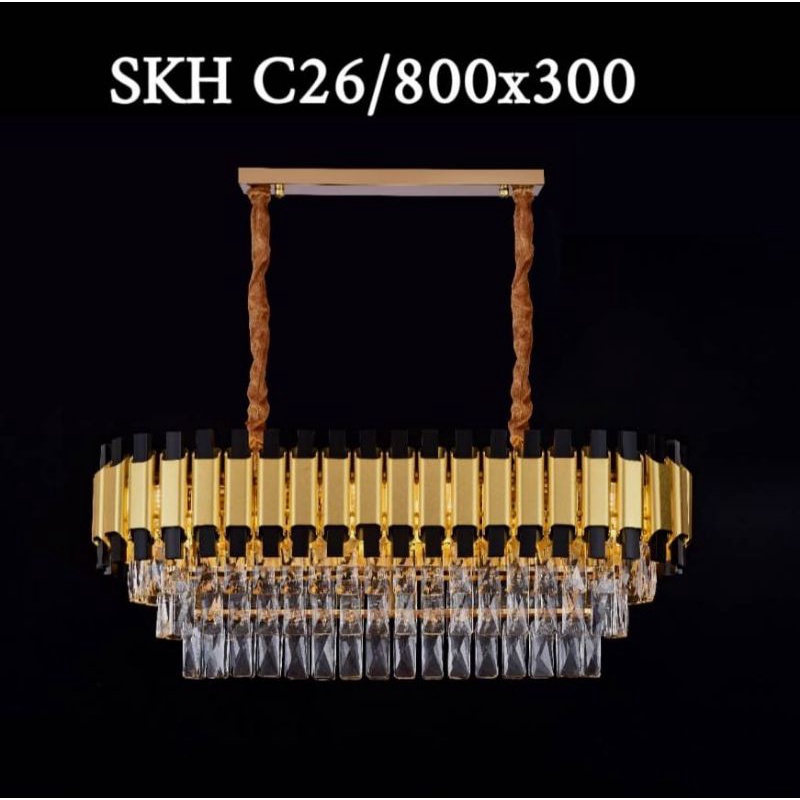 Lampu gantung kristal/lampu hias ruang meja makan