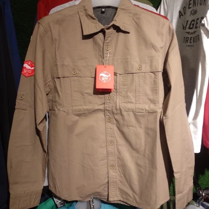 KEMEJA LENGAN PANJANG AMBITION TROPIC X28 SHIRT - BROWN