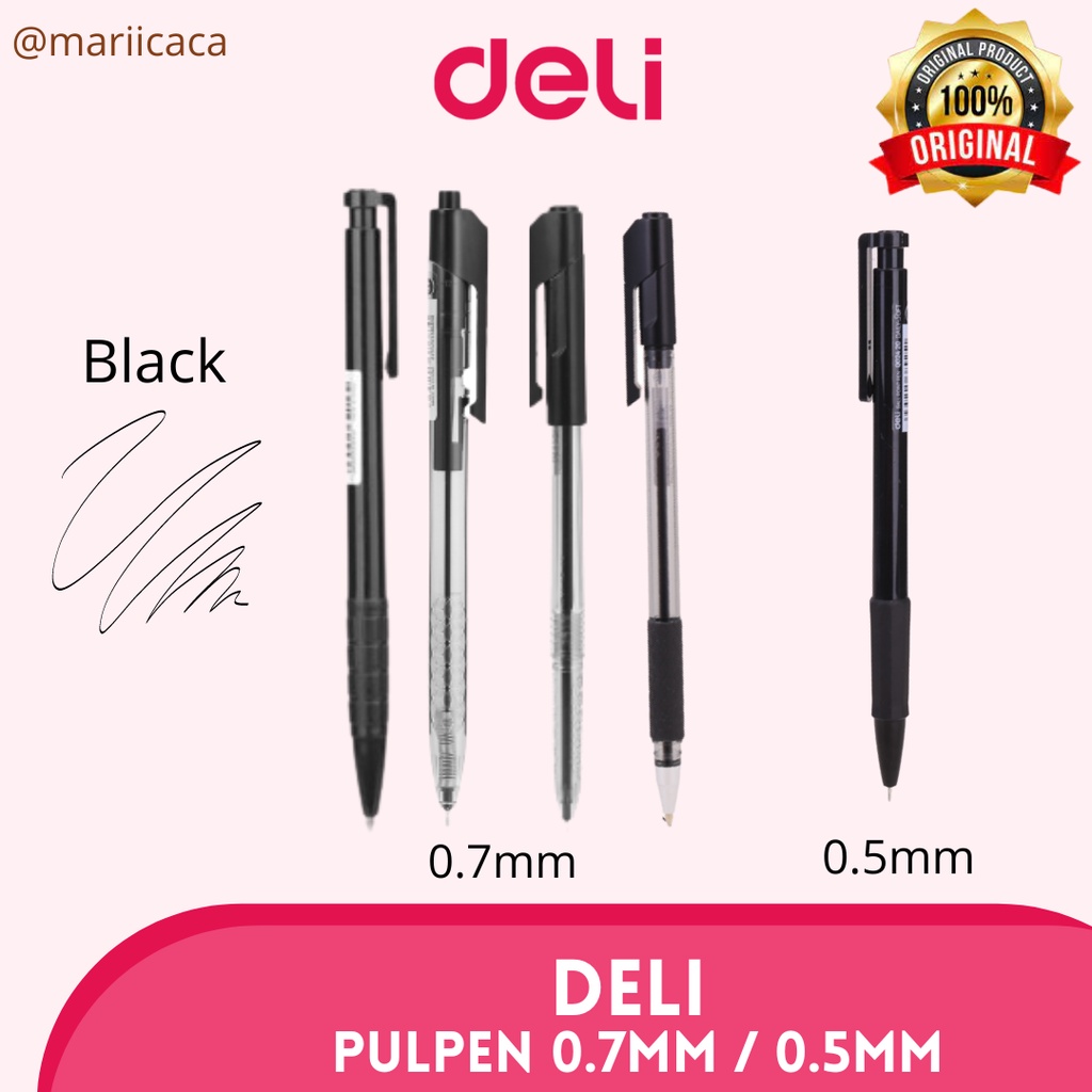 

Pulpen Ball Point Deli 0.7mm/0.5mm