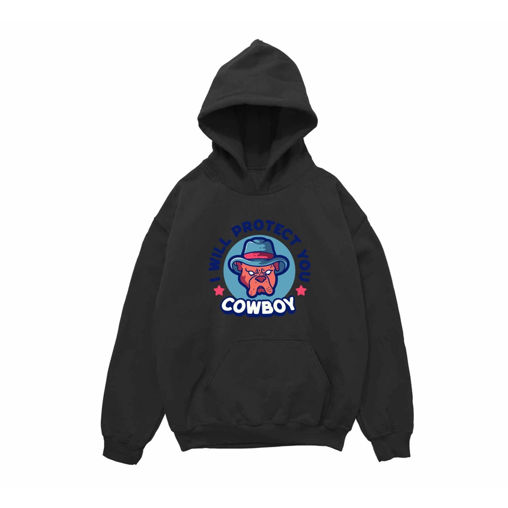 Hoodie Cowboy Sweater Pria Fleece Size M - XXL