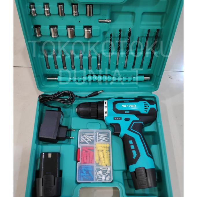 Nrt Pro Mesin  Bor  Baterai  Cordless Drill Nrt Pro Dc 330 