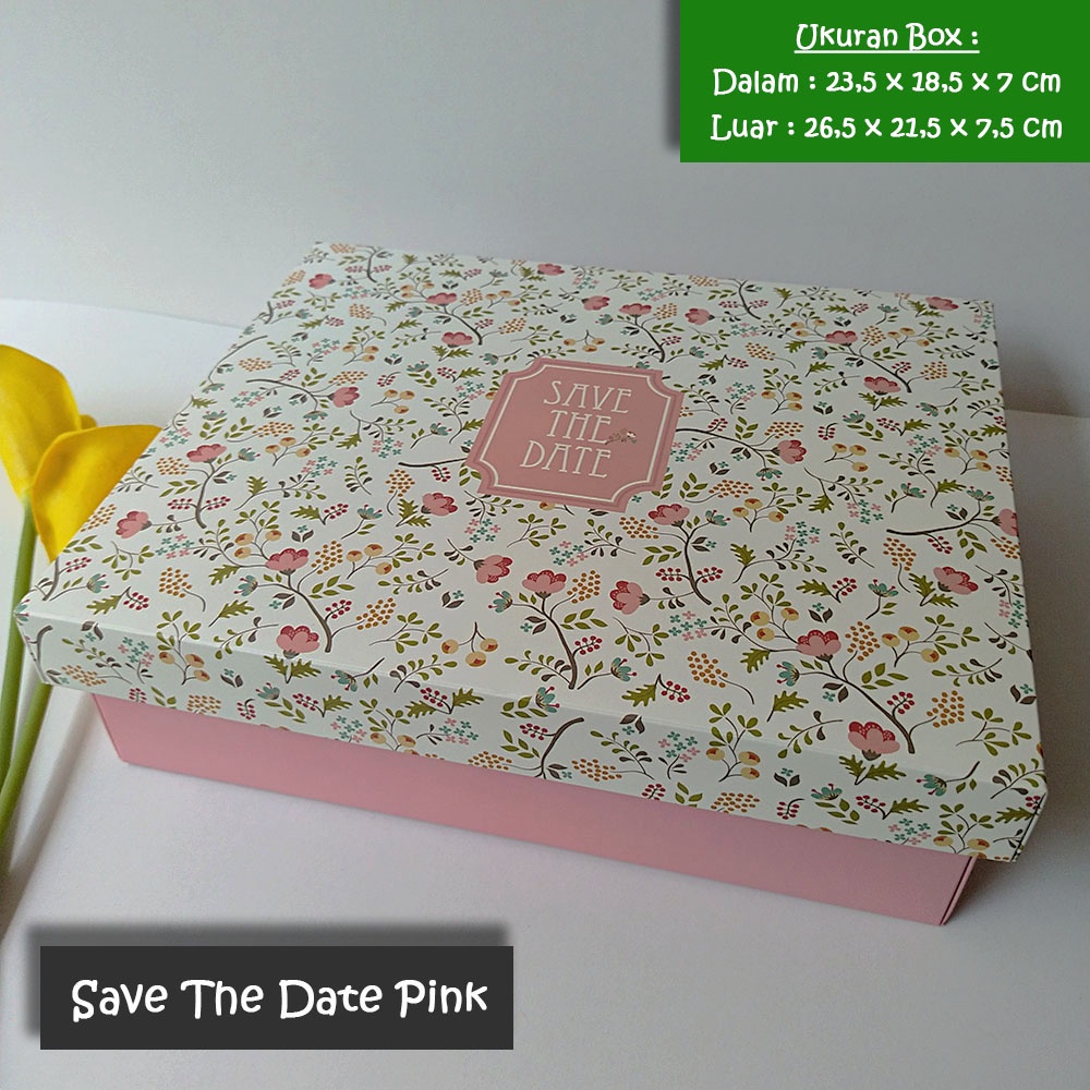 

Kotak Kado Persegi Panjang / Gift Box 26.5 x 21.5 x 7.5 SAVE PINK